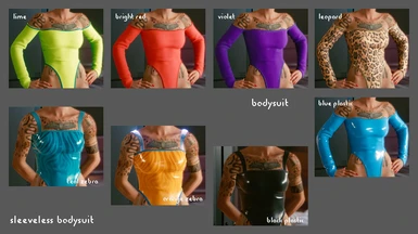 Colors: Bodysuit, Sleeveless Bodysuit