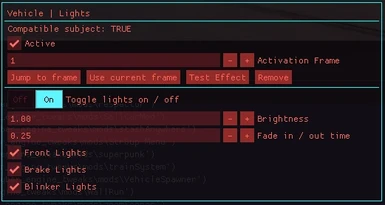 An effects UI (Vehicle light in that case)