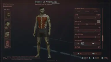 Scars Tyger red body. Has just lines also for scar 01