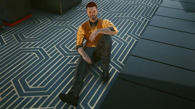 Pose: Johnny sit on floor