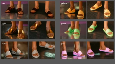 Colors: Slide Sandals