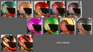 Colors: Moto Helmet