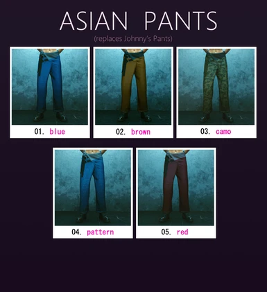 Spiked Jacket and Asian Pants Color Variations at Cyberpunk 2077 Nexus ...