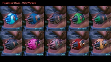 Fingerless Gloves - Color Variants