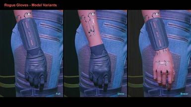 Rogue Gloves - Model Variants