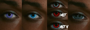Kala's Eyes Standalone Eyes V2 Tintable Version incl Hanako Glow Ring Blue Moon and Kiroshi Eyes