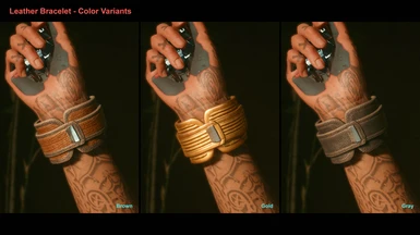 Leather Bracelet - Color Variants