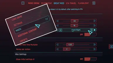 Simple Menu - An In-Game UI including Hotkeys at Cyberpunk 2077 Nexus - Mods  and community