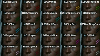Long Variant: Dark Skin color line + colors
