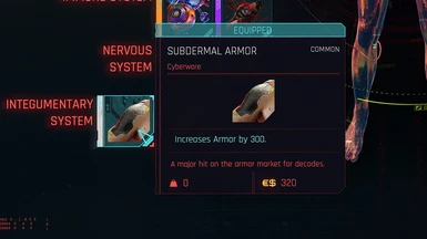 Common Subdermal Armor