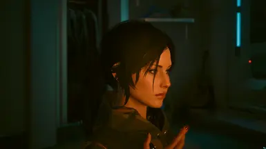 Lara Croft Hair For V With Hair Physics And Colors At Cyberpunk 2077 