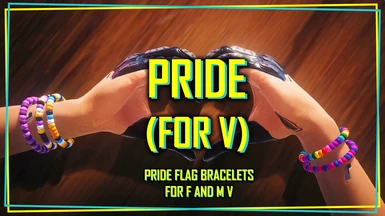 PRIDE (For V) - Pride Flag Bracelets - F and M V