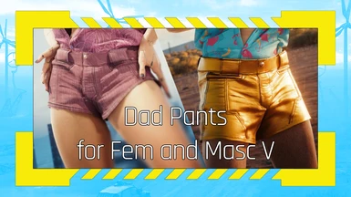 (CLOTHES REPLACER) Dad Pants (Fem and Masc V)