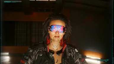 Motoko Visor - Blue Red