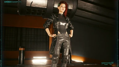 Evelyn Coat - Black Leather