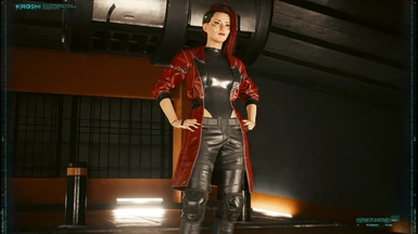 Evelyn Coat - Red Leather