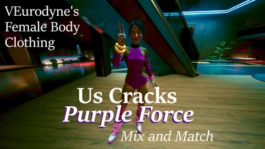 Female Body Clothing - Us Cracks - Purple Force - Mix and Match