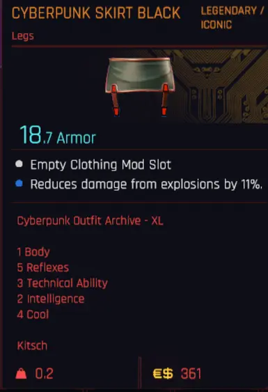 CyberpunkOutfit Skirt