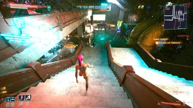 Cyberpunk 2077 Mods - Stairs Up Down Walk Fix (third person) 