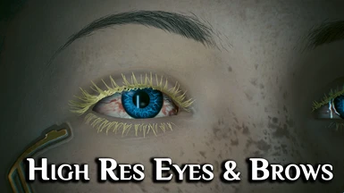 High-Res Eyes and Brows - Upscaled Textures