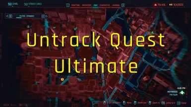 Untrack Quest Ultimate - No Main Quest re-tracking - No leftovers