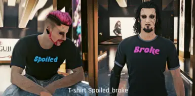 T-shirts for pairs and singles at Cyberpunk 2077 Nexus - Mods and community