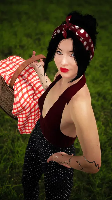 basket and bandana props