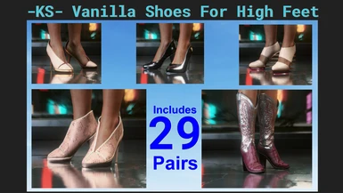 -KS- Vanilla Shoes For High Feet