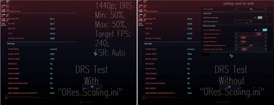 DRS Test for Res Scaling Tweaks