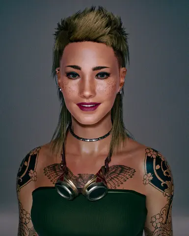 Mullet hair - V2 - No fringe at Cyberpunk 2077 Nexus - Mods and community