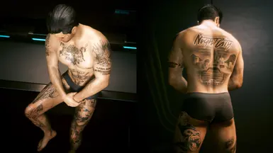 (blue tattoo version)