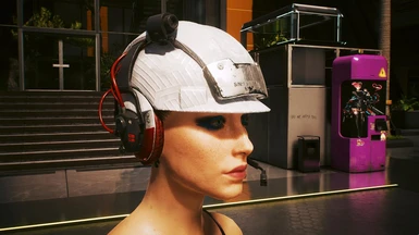 Arasaka Helmet with Headphones