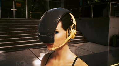Black and Yellow Riot Helmet