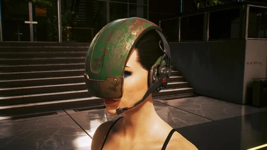 Rusty Green Riot Helmet