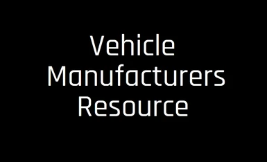 Vehicle Manufacturers Resource