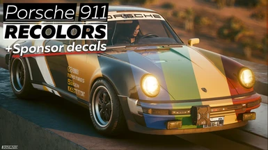 Porsche 911 RECOLORS and SPONSOR DECALS