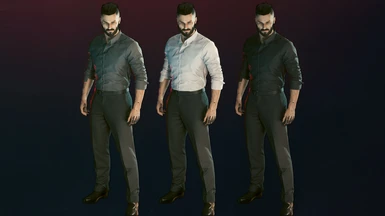 Rolled Sleeves Version (Male Shirts)