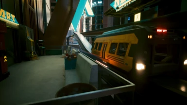 Cyberpunk 2077 mod adds a rideable metro for your futuristic commute