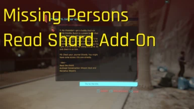 Missing Persons Read Shard Add-On