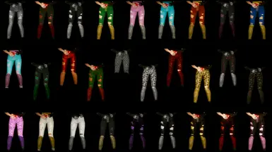 Alt Pants with Spikes - 28 Colors