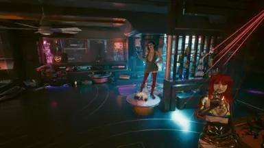 Evelyn hologram dancer and the option without