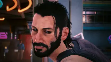 (modular) cleaned eyeliner textures + old head mesh + new thicker beard + my slick rocker hair