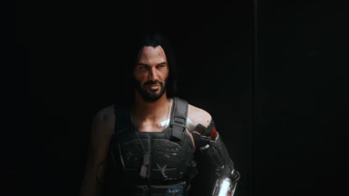 After (He looks like he doesn't like that I removed his glitches...)