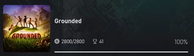 Grounded 2800 Achievement save