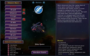 All player race ships have racial powerplant slot