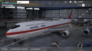 Boeing 747-8i Prototype Livery and United Airlines 1980's Livery