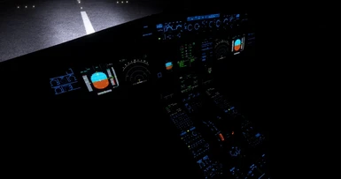 A320NX FBW - Black Cockpit and Blue Lighting