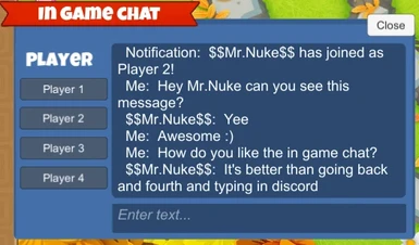 In Game Chat