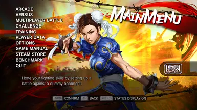 Chun Li Main Menu