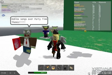Roblox songs over Party Time Themes